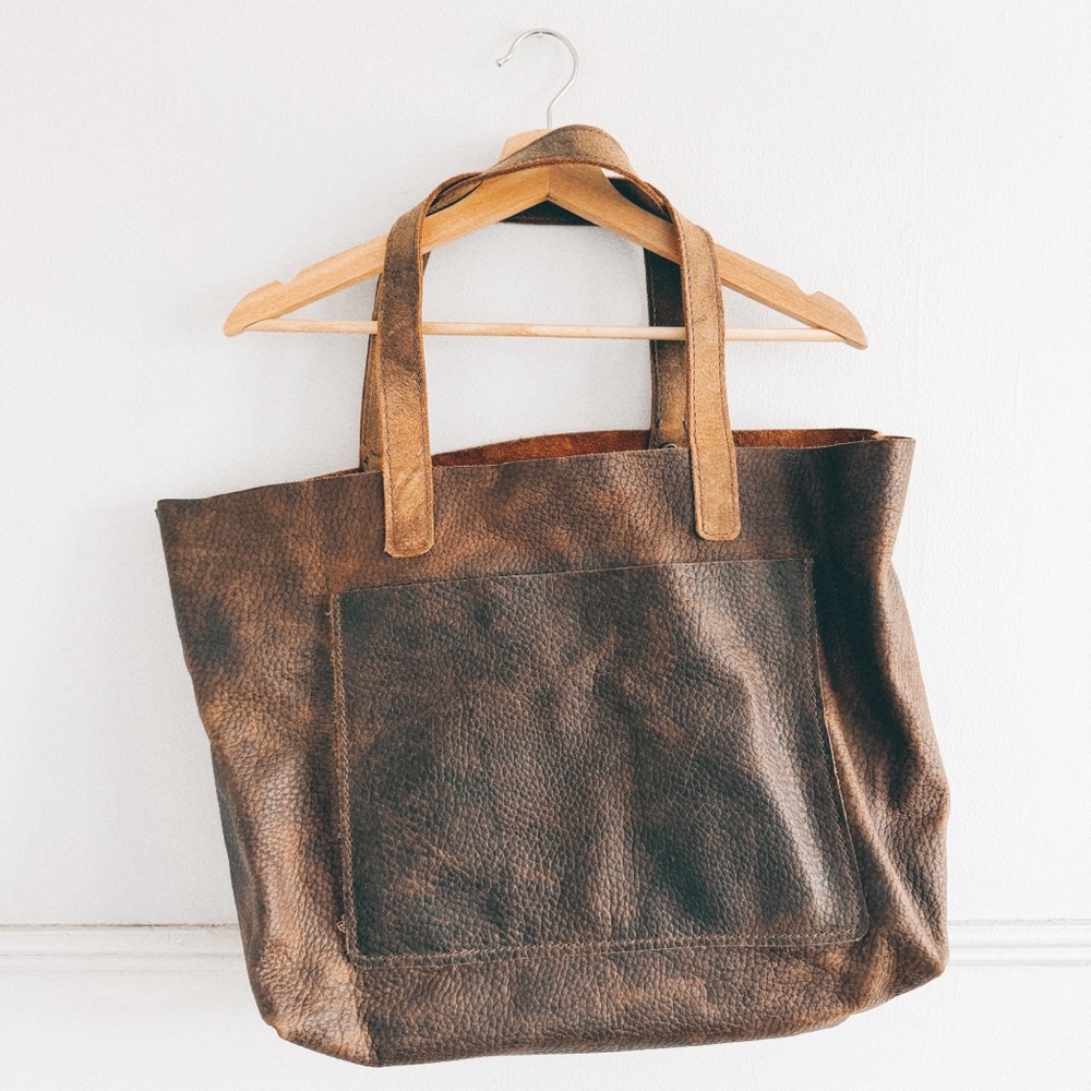 ETSY > The Snowshoe Leather Tote